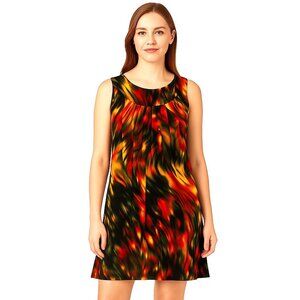 Ronni Nicole Multi-Watercolor Sleeveless Shift Dress Womens Size 10 Artsy